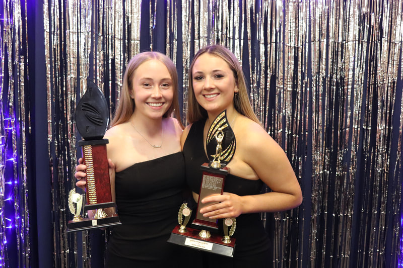 Senior B (L to R)   		Most Improved - Phoenix Whalley and Player of the Year -		Gabriella Dorgan